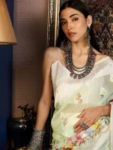 Anouk Ethnic Motifs Zari Designer Saree