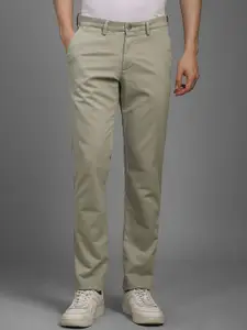 Louis Philippe Sport Men Slim Fit Mid-Rise Cotton Trousers