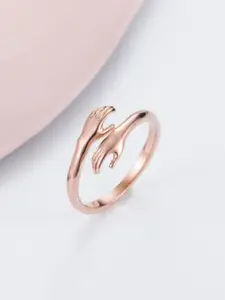 Jewels Galaxy Rose Gold Plated Finger Ring