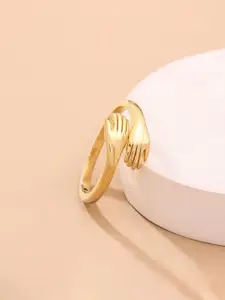Jewels Galaxy Gold Plated Finger Ring