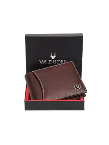 WildHorn Men Leather Two Fold Wallet