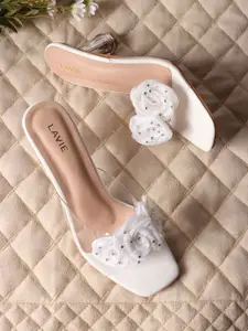 Lavie Embellished PU Comfort Sandals