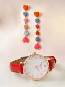 Voylla Heart Shaped Studs Earrings