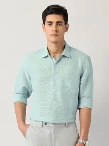 Arrow Men Classic Textured Linen Formal Shirt