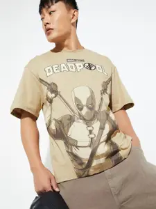 max Men Graphic Printed Round Neck Cotton Oversized T-shirt