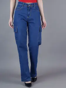 Metronaut Women Classic Boyfriend Fit Mid-Rise Low Distress Jeans