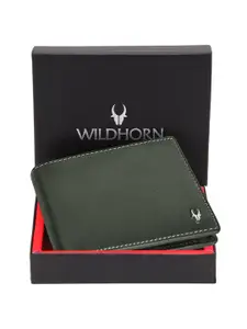 WildHorn Men Leather Two Fold Wallet