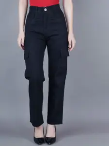 Metronaut Women Classic Relaxed Fit Mid-Rise Low Distress Jeans