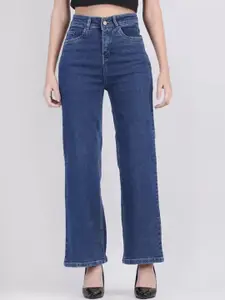 Metronaut Women Classic Mid-Rise Slash Knee Jeans