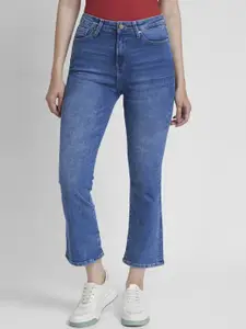 SPYKAR Women Bootcut Mid-Rise Heavy Fade Stretchable Jeans