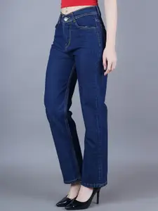 Metronaut Women Classic Regular Fit Mid-Rise Cotton Jeans