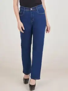 Metronaut Women Classic Mid-Rise Slash Knee Jeans