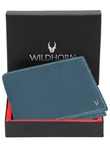 WildHorn Men Leather Two Fold Wallet