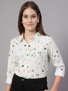 Style Quotient Women Smart Opaque Printed Formal Shirt