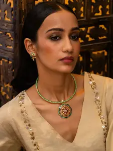 SHAYA Sterling Silver Gold-Plated Necklace