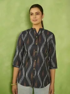 Anouk Women Woven Design Pure Cotton Panelled Kurti