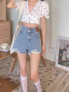 StyleCast x Revolte Women Low-Rise Outdoor Denim Shorts