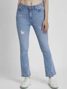 SPYKAR Women Bootcut High-Rise Heavy Fade Stretchable Jeans