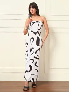 TANDUL Women Off-Shoulder Maxi Dress