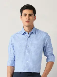 Arrow Men Classic Checked Regular Fit Spread Collar Formal Shirt