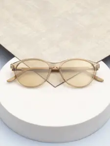 Ted Smith Women Light Brown Cat Eye Premium Acetate Sunglasses With Polarised Lens