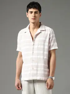 Arrow Sport Men Classic Horizontal Stripes Opaque Casual Shirt