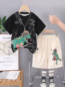 INCLUD Boys Printed T-shirt with Shorts
