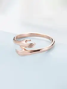 Jewels Galaxy Rose Gold Plated Finger Ring