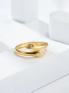 Jewels Galaxy Gold Plated Finger Ring