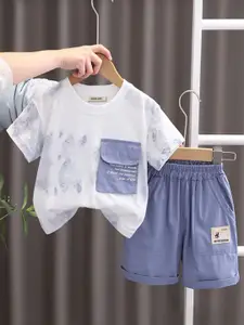 INCLUD Boys Printed T-shirt with Shorts