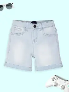KiddoPanti Boys Washed Denim Denim Shorts