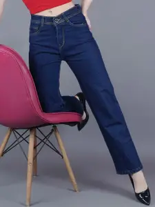 Metronaut Women Classic Mom Fit Mid-Rise Cotton Jeans