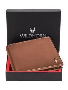 WildHorn Men RFID Leather Two Fold Wallet