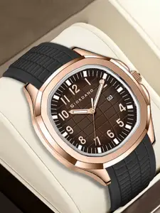 GIORDANO Men Patterned Dial & Bracelet Style Straps Analogue Watch GZ-50118-05