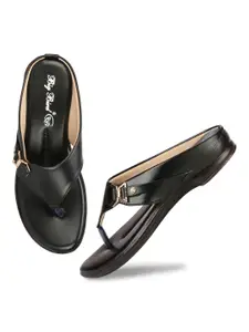 BIG BIRD FOOTWEAR Women Open Toe Slip On Flats