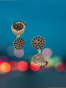 JMBW INTERNATIONAL Contemporary Jhumkas Earrings