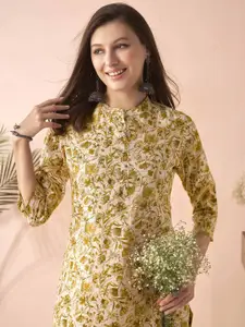 Anouk Women Floral Printed Straight Kurta