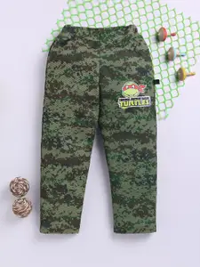 YK X Minute Mirth Boys Camouflage Superman Printed Joggers
