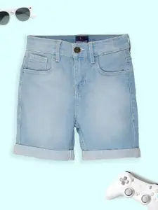 KiddoPanti Boys Regular Fit Denim Shorts