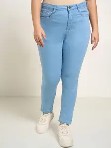 Honey Curvytude by Pantaloons Women Skinny Fit Mid-Rise Jeans