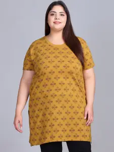 IN Love Women Printed Plus Size Cotton Lounge T-Shirt