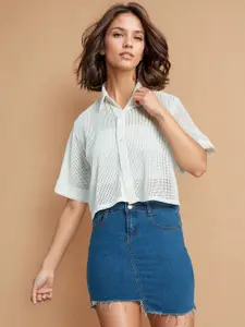 AAHWAN Women Opaque Checked Casual Shirt