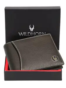 WildHorn Men Leather Two Fold Wallet