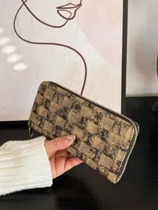 HAUTE SAUCE by  Campus Sutra HAUTE SAUCE by Campus Sutra Women Multicolour Textured Wallet