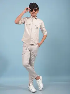 Crimsoune Club Boy Slim Fit Casual Shirt