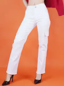 Metronaut Women Classic Boyfriend Fit Mid-Rise Low Distress Jeans