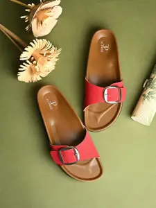 El Paso Women One Toe Flats with Buckles