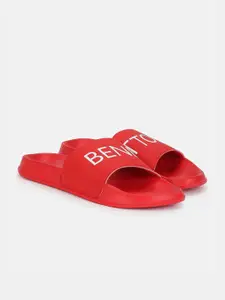 United Colors of Benetton Men Printed Sliders