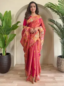 Anouk Ethnic Motifs Woven Design Saree