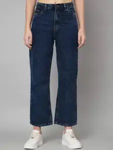 Metronaut Women Classic High-Rise Wide Leg Clean Look Jeans